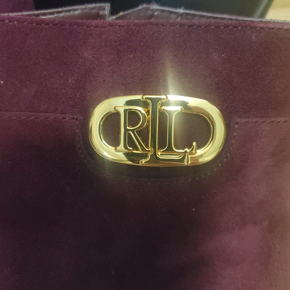 Ralph Lauren burgundy suede booties - Picture 4 of 8